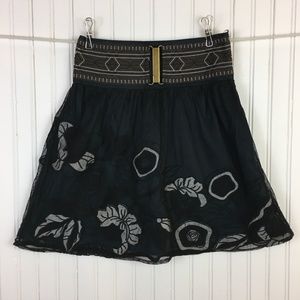 Sweet by Miss Me Skirt Floral Mesh Small